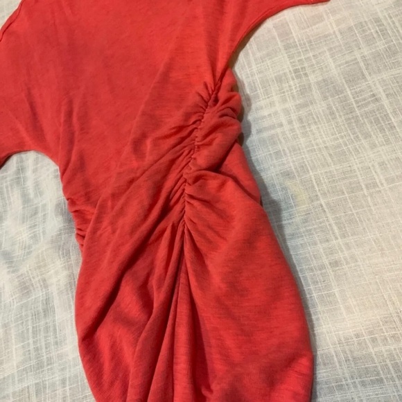 NWOT Monrow Supersoft Shirred Waist Dress - S / NECTAR - Picture 4 of 9